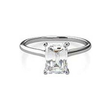 Belita platinum solitaire diamond ring