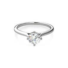 Delphine platinum diamond engagement ring
