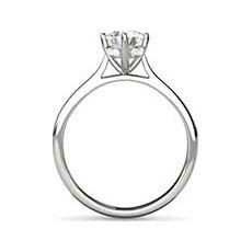 Delphine platinum diamond ring