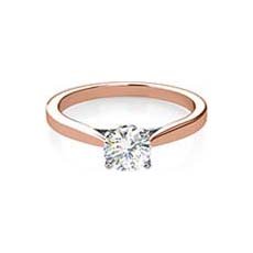 Aspen rose gold diamond ring