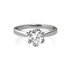 Persephone platinum diamond ring
