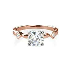Ivy rose gold diamond ring