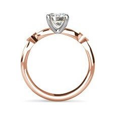 Ivy rose gold diamond ring