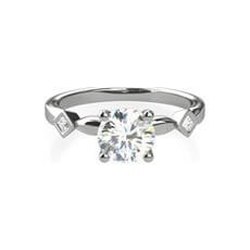 Ivy diamond solitaire ring