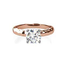 Whitney rose gold engagement ring