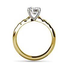 Whitney yellow gold engagement ring