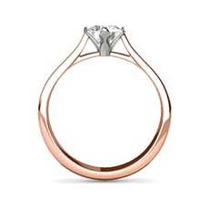 Jessica rose gold solitaire ring