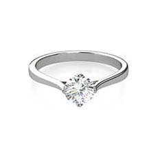 Jessica platinum diamond solitaire ring