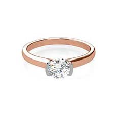 Lucy rose gold diamond ring