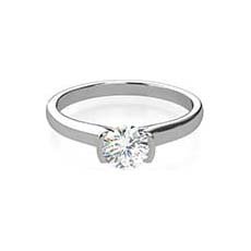 Lucy retro engagement ring