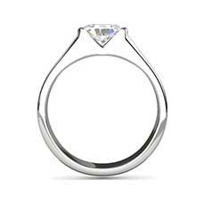 Simone platinum pear shaped diamond ring