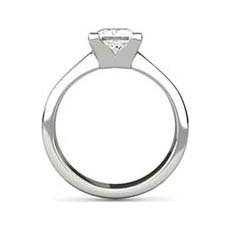 Hazelle square cut engagement ring