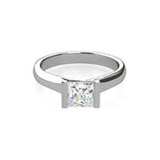 India princess cut diamond engagement ring