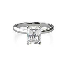 Lauren baguette diamond engagement ring