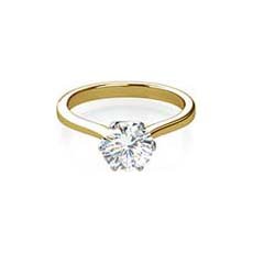 Pandora yellow gold diamond engagement ring