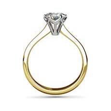 Pandora yellow gold diamond engagement ring