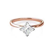 Eve rose and white gold engagement ring