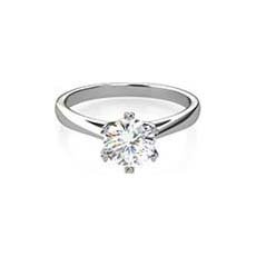 Naomi white gold solitaire engagement ring