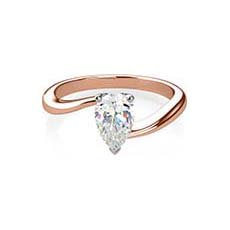 Cora rose gold engagement ring