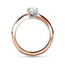 Cora rose gold engagement ring