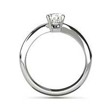 Cora platinum diamond engagement ring