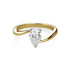 Cora yellow gold diamond engagement ring