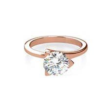 Cecilia rose gold diamond ring
