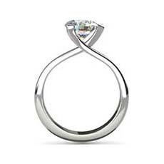 Cecilia white gold solitaire engagement ring
