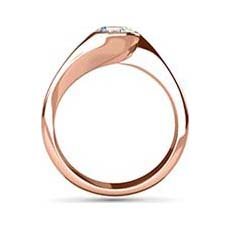 Clio rose gold diamond ring