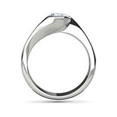 Clio white gold solitaire engagement ring