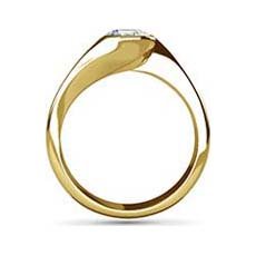 Clio yellow gold engagement ring