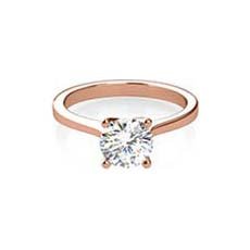 Francesca rose gold engagement ring