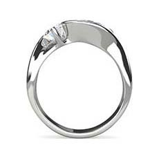 Camilla diamond crossover ring