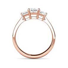 Zara rose gold princess cut ring