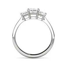Zara platinum princess cut engagement ring