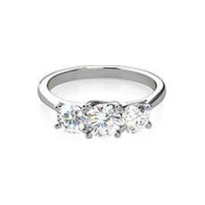 Meredith 3 stone diamond ring
