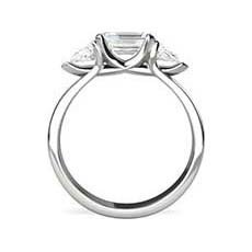 Electra three stone diamond ring