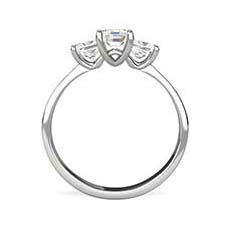 Carolina three stone diamond ring