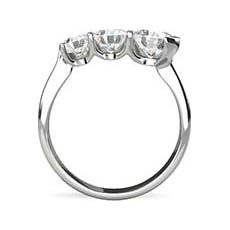 Ondine three stone diamond ring