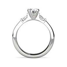 Rosalind three stone engagement ring