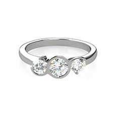 Natalie 3 stone diamond ring