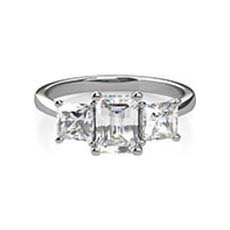 Bronwyn baguette diamond engagement ring