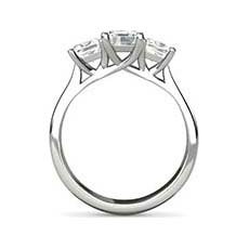 Bronwyn baguette diamond engagement ring