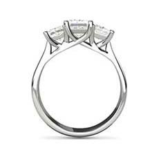 Virginia square cut diamond ring