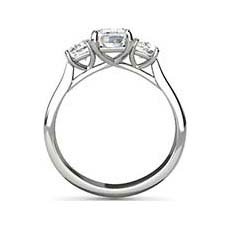 Delia emerald cut diamond ring