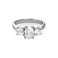 Vivian oval engagement ring