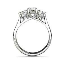 Vivian 3 stone diamond ring