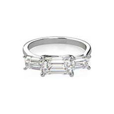 Ursula baguette diamond ring