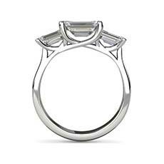 Ursula emerald cut diamond ring