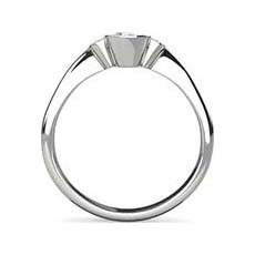 Anouska platinum pear shaped diamond ring